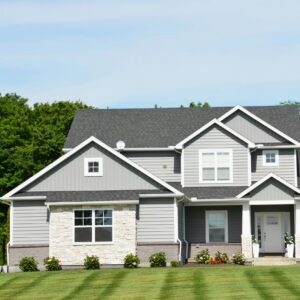 Repainted home exterior